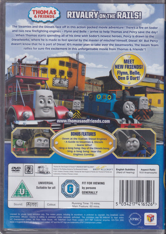 Thomas & Friends: Day of the Diesels – The Movie. 2011. DVD. Ny i plast!