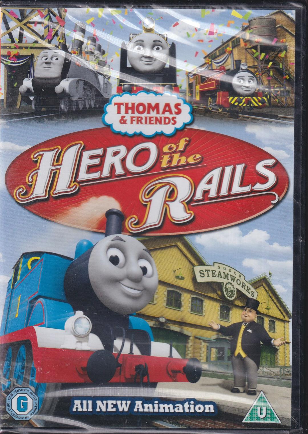 Thomas & Friends: Hero of the Rails. 2009. DVD. Ny i plast!