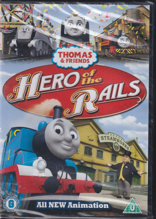 Thomas & Friends: Hero of the Rails. 2009. DVD. Ny i plast!