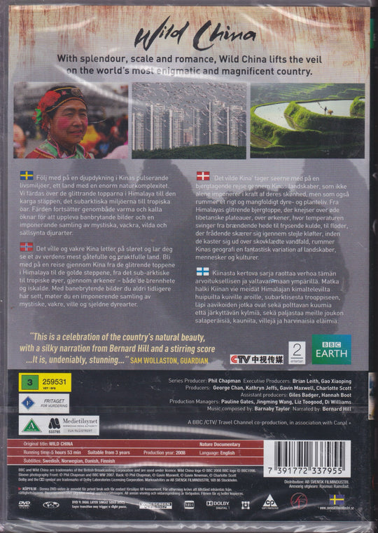 Wild China. 2008. 3-DVD. Ny i plast!