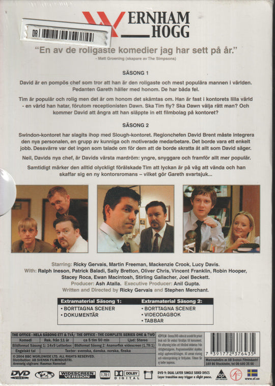 The Office: Hele sesong 1 & 2. 2001–2003. DVD. Ny i plast!