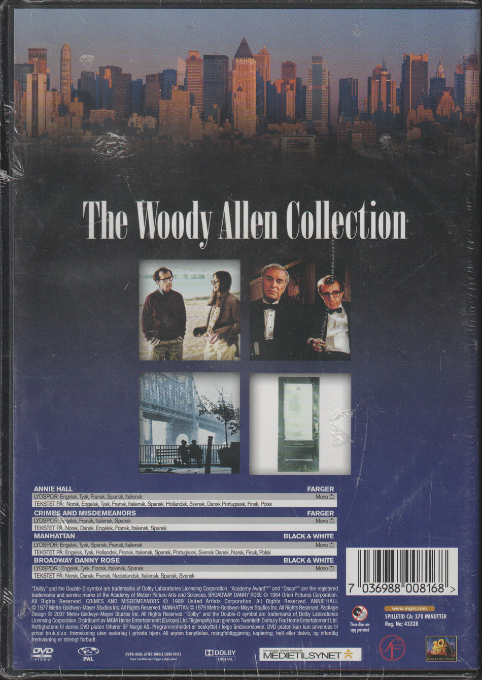 The Woody Allen Collection. 4-DVD. Ny i plast!