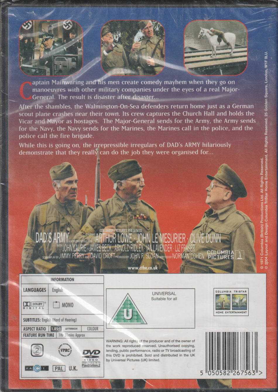 Dad's Army: The Movie. 1971. DVD. Ny i plast!