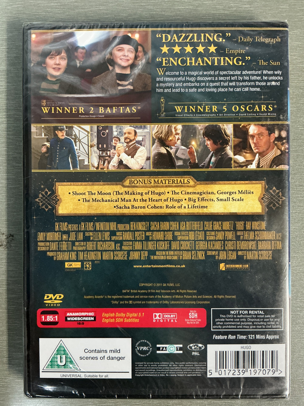 Hugo. 2011. DVD. Ny i plast!