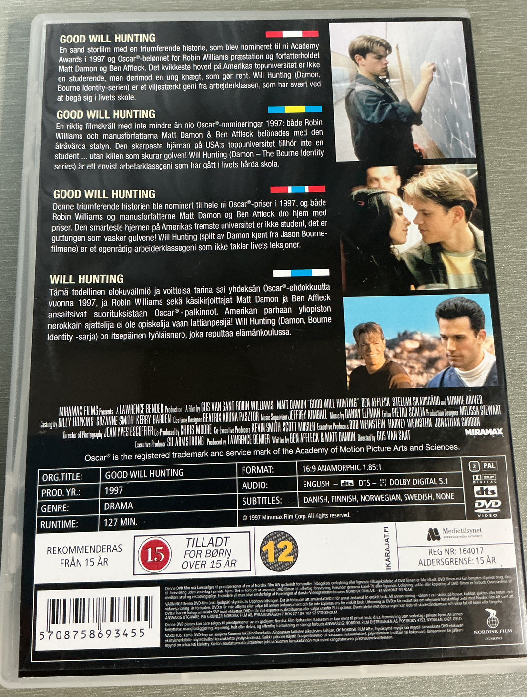 Good Will Hunting. 1997. DVD.