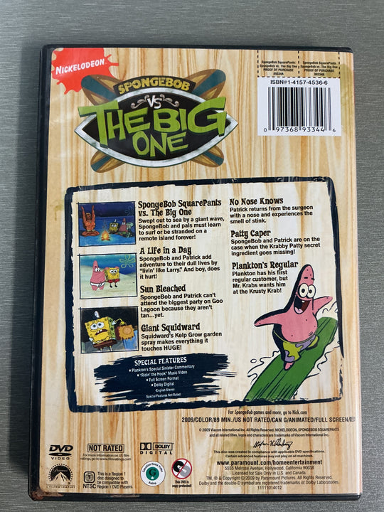 SpongeBob vs. The Big One. 2009. DVD.