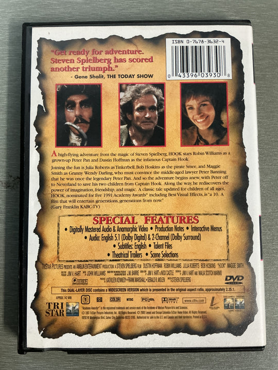 Hook. 1991. DVD.
