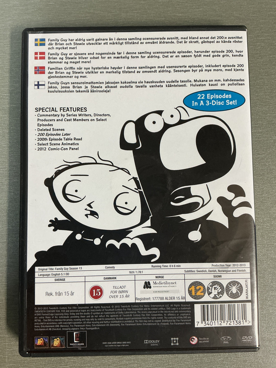 Family Guy: Season 11. 2012–2013. DVD.