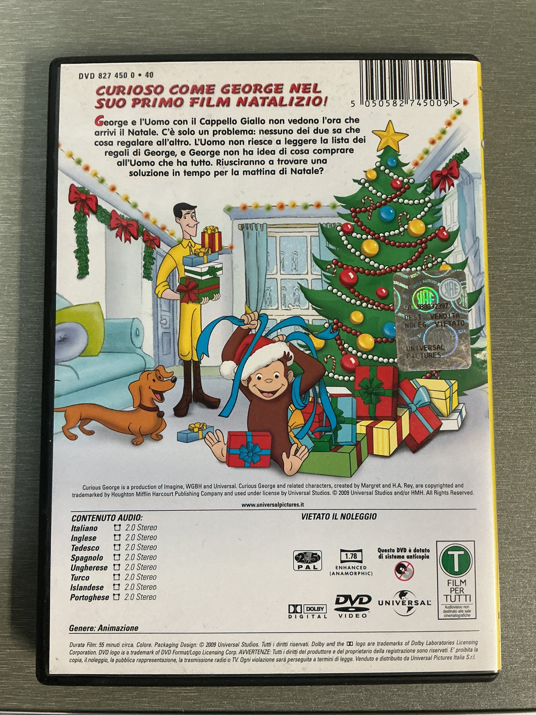 Curioso come George: Sorpresa a Natale. 2009. DVD.