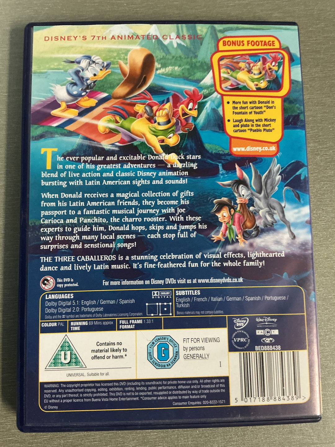 The Three Caballeros. 1944. DVD.