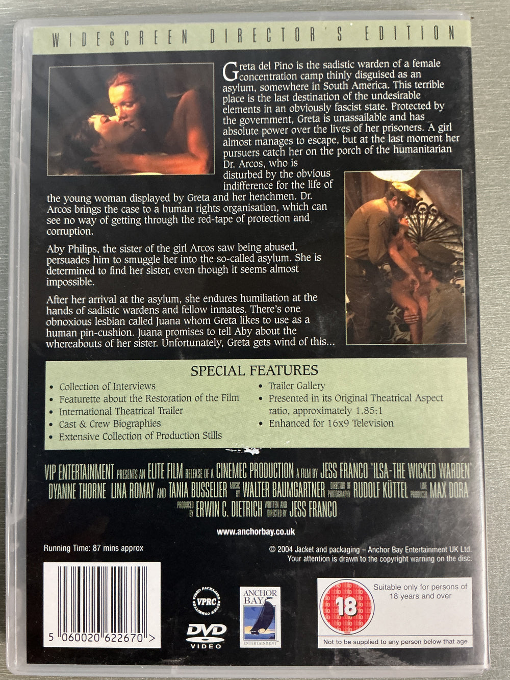 Ilsa the Wicked Warden – Widescreen Director's Edition. 1977. DVD.