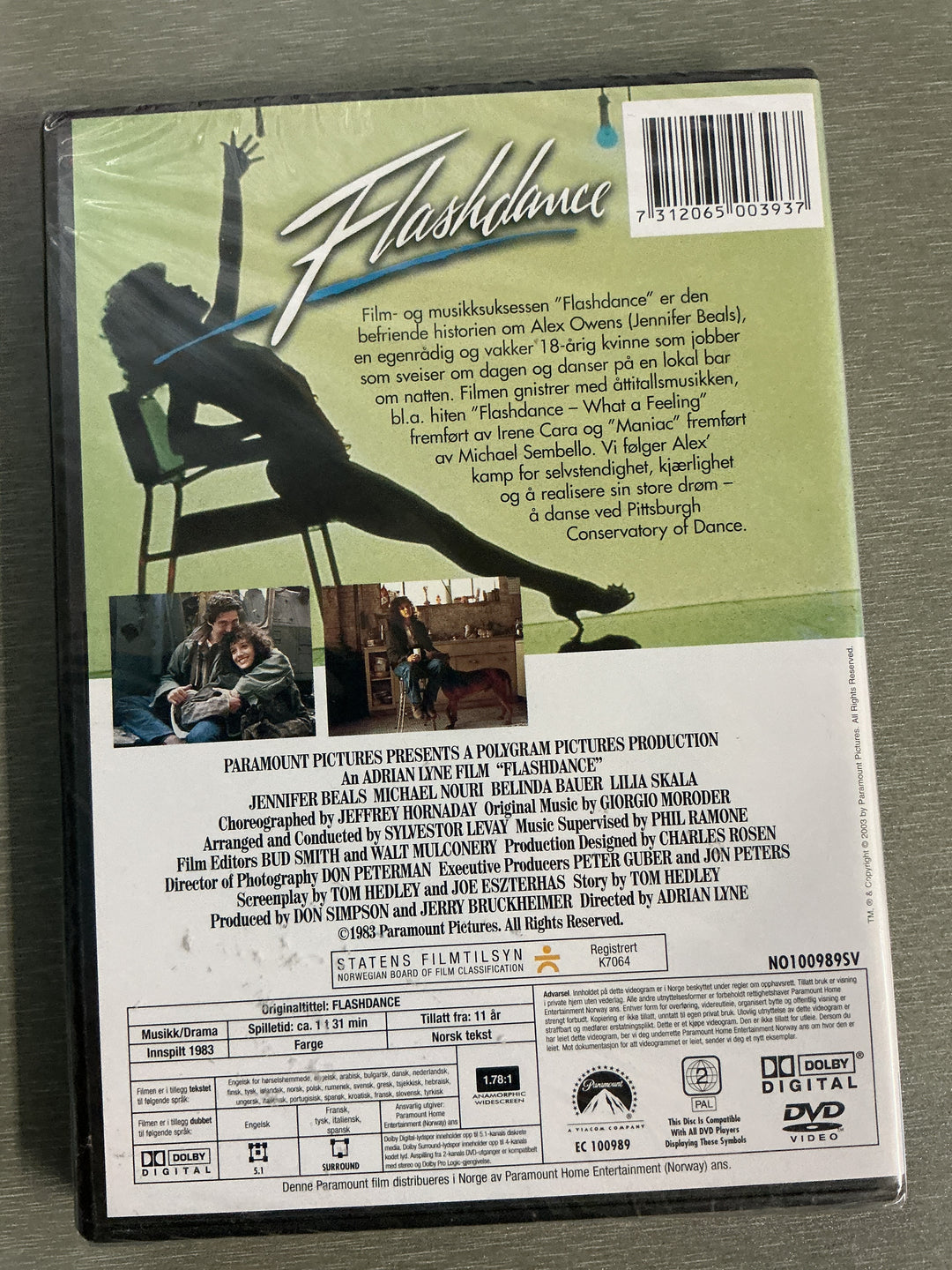 Flashdance. 1983. DVD. Ny i plast!