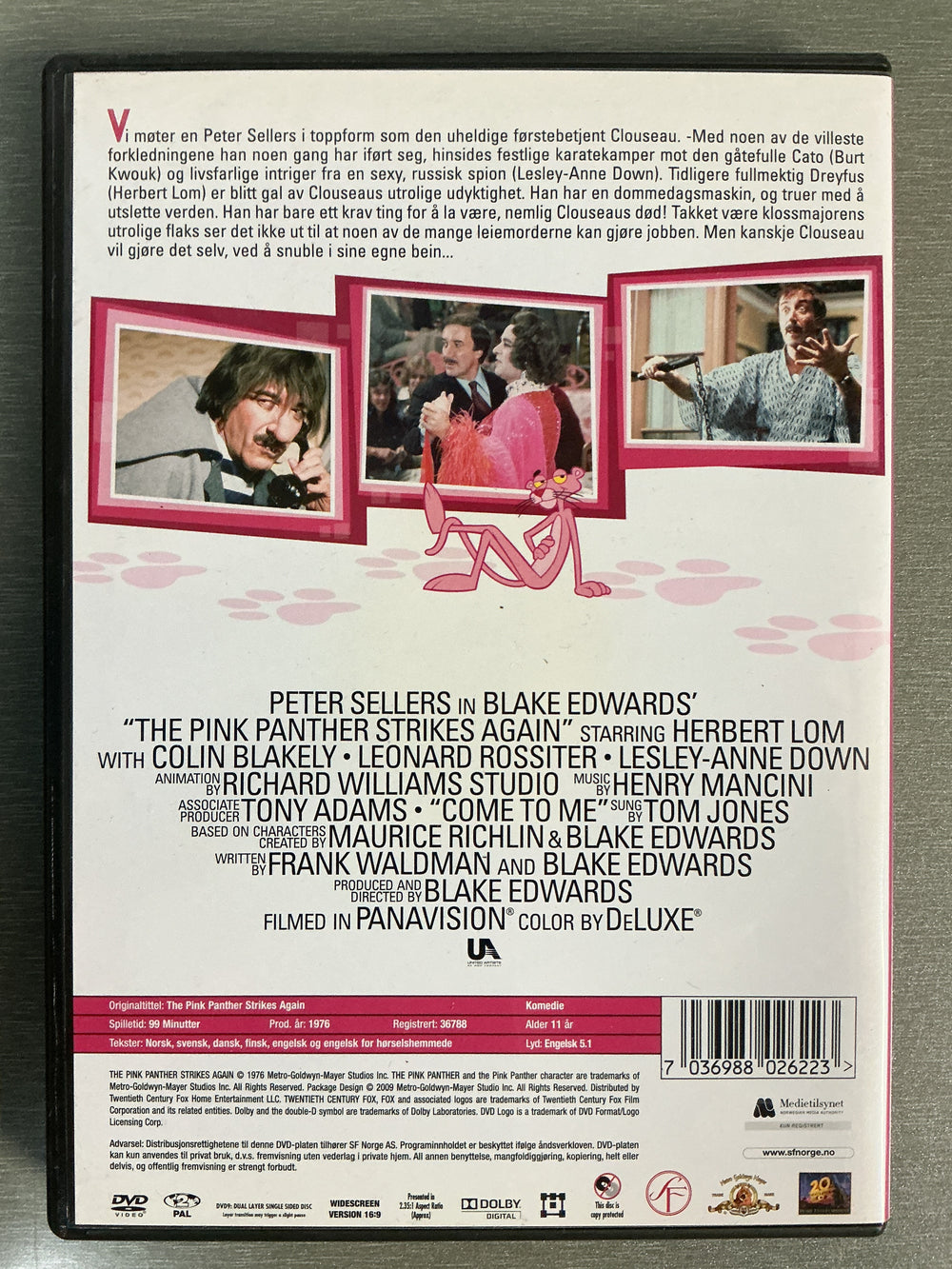 The Pink Panther Strikes Again. 1976. DVD.