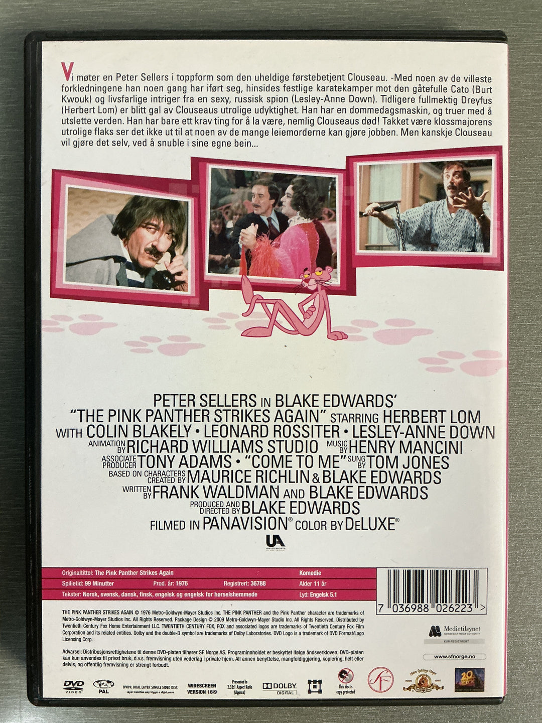 The Pink Panther Strikes Again. 1976. DVD.
