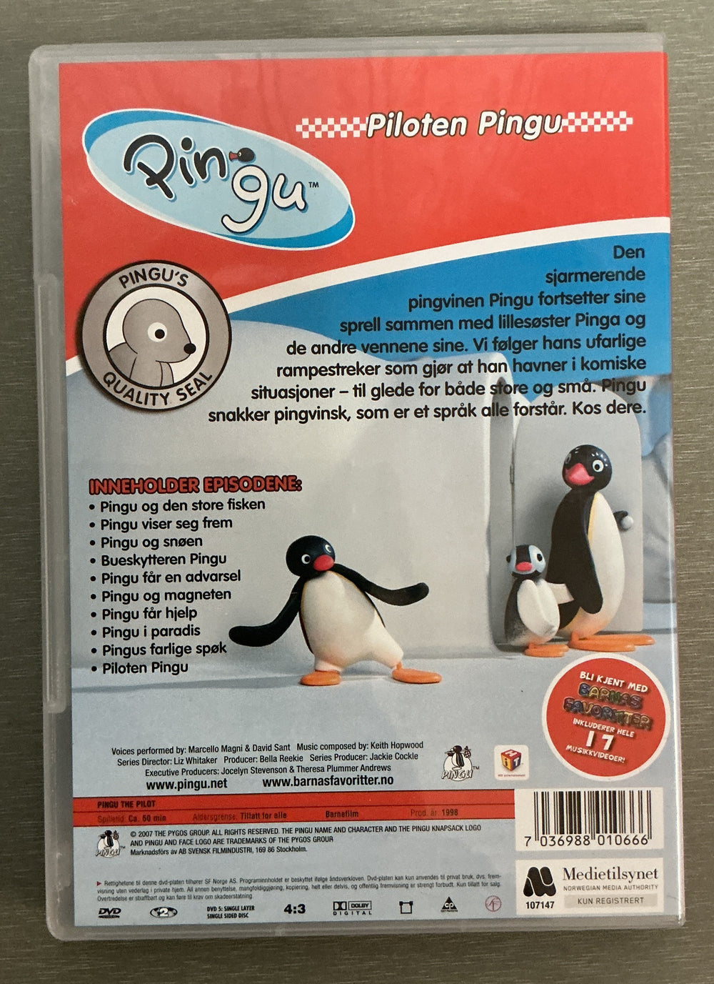 Pingu: Piloten Pingu. DVD.