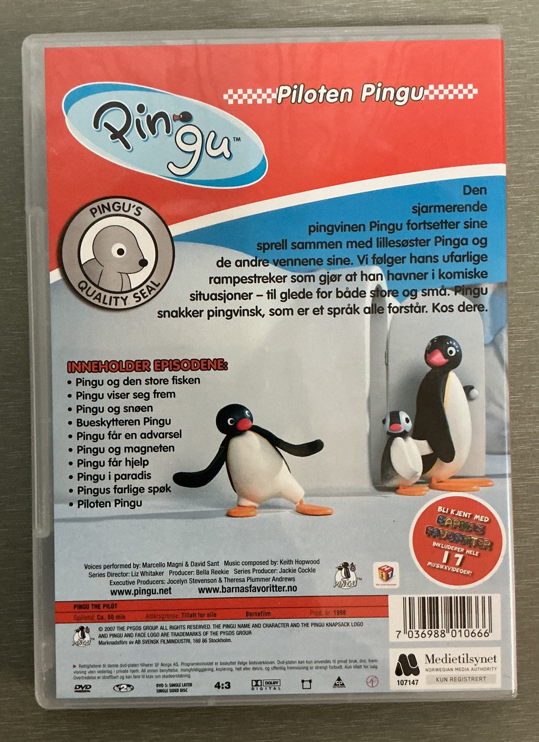 Pingu: Piloten Pingu. DVD.