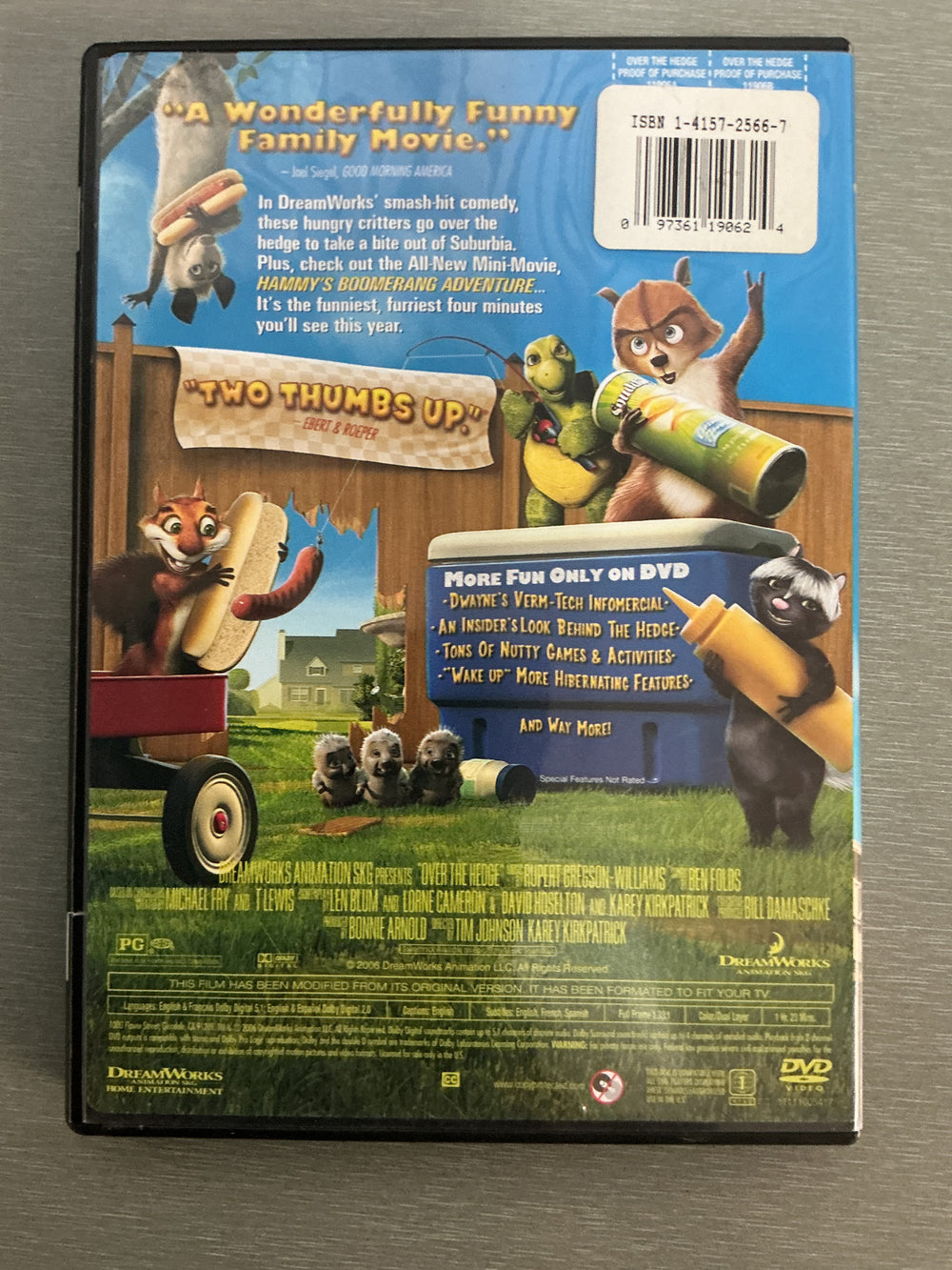 Over the Hedge. 2006. DVD.