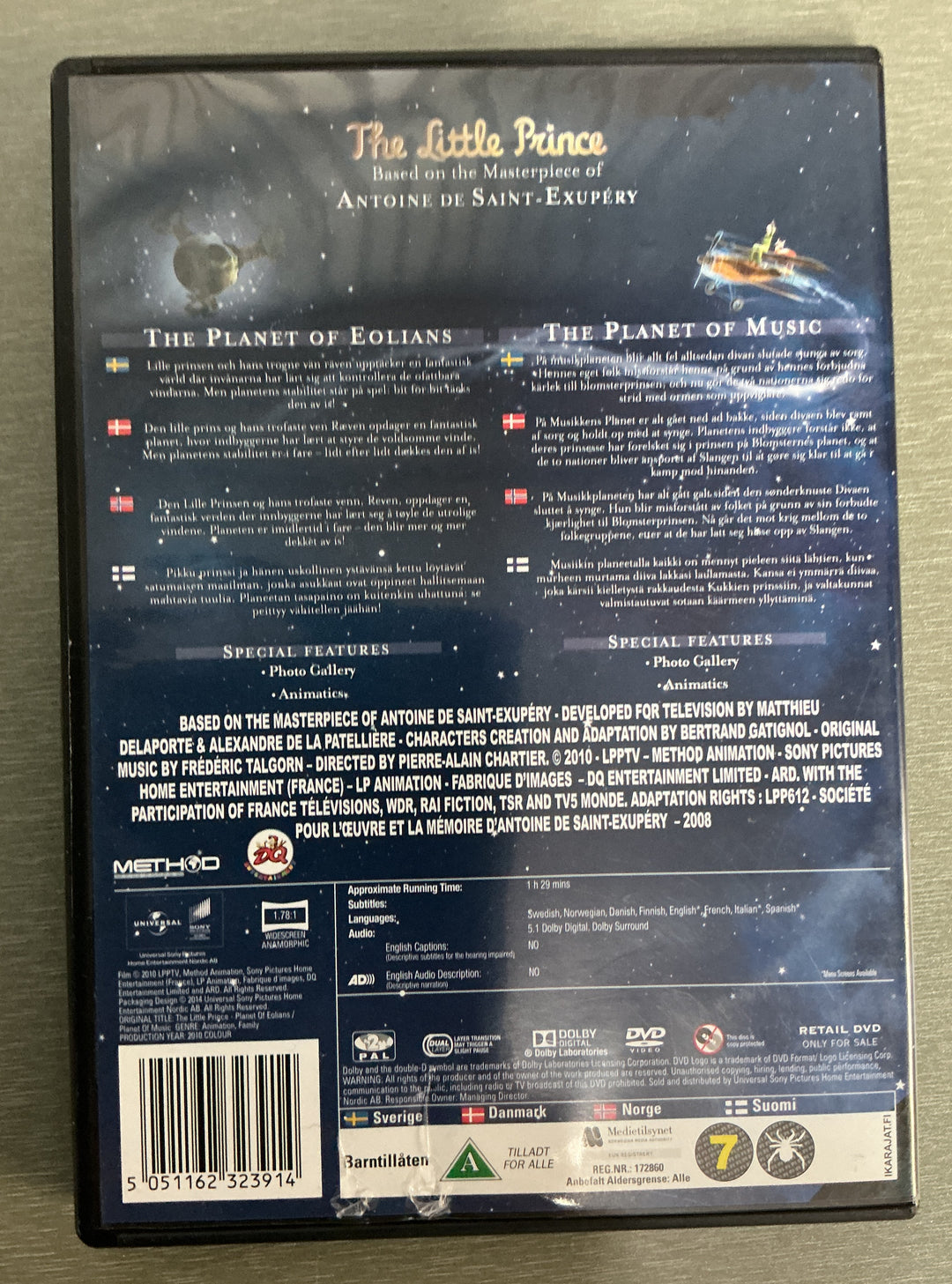 The Little Prince: The Planet of Eolians / The Planet of Music. 2010. DVD.