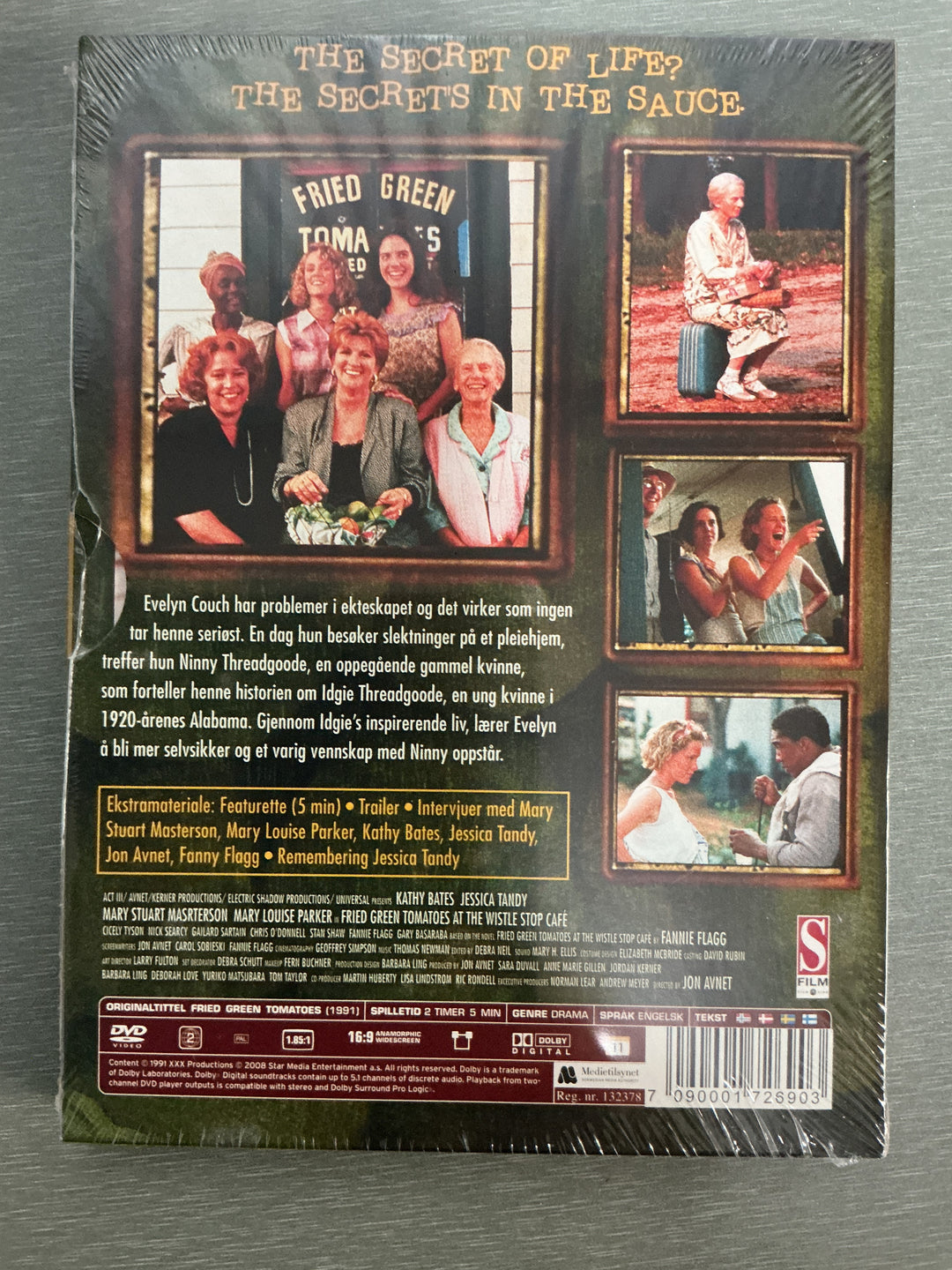Stekte grønne tomater. 1991. DVD. Ny i plast!