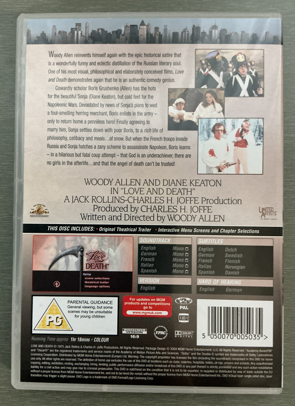 Love and Death. 1975. DVD.