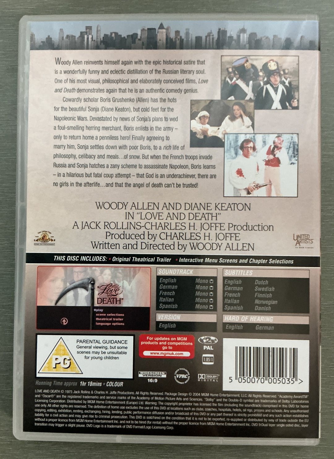 Love and Death. 1975. DVD.