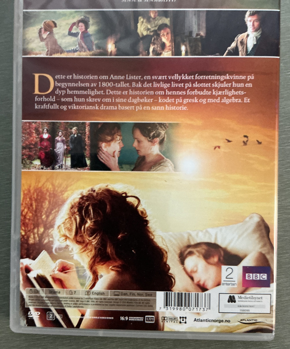 The Secret Diaries of Miss Anne Lister. 2010. DVD.