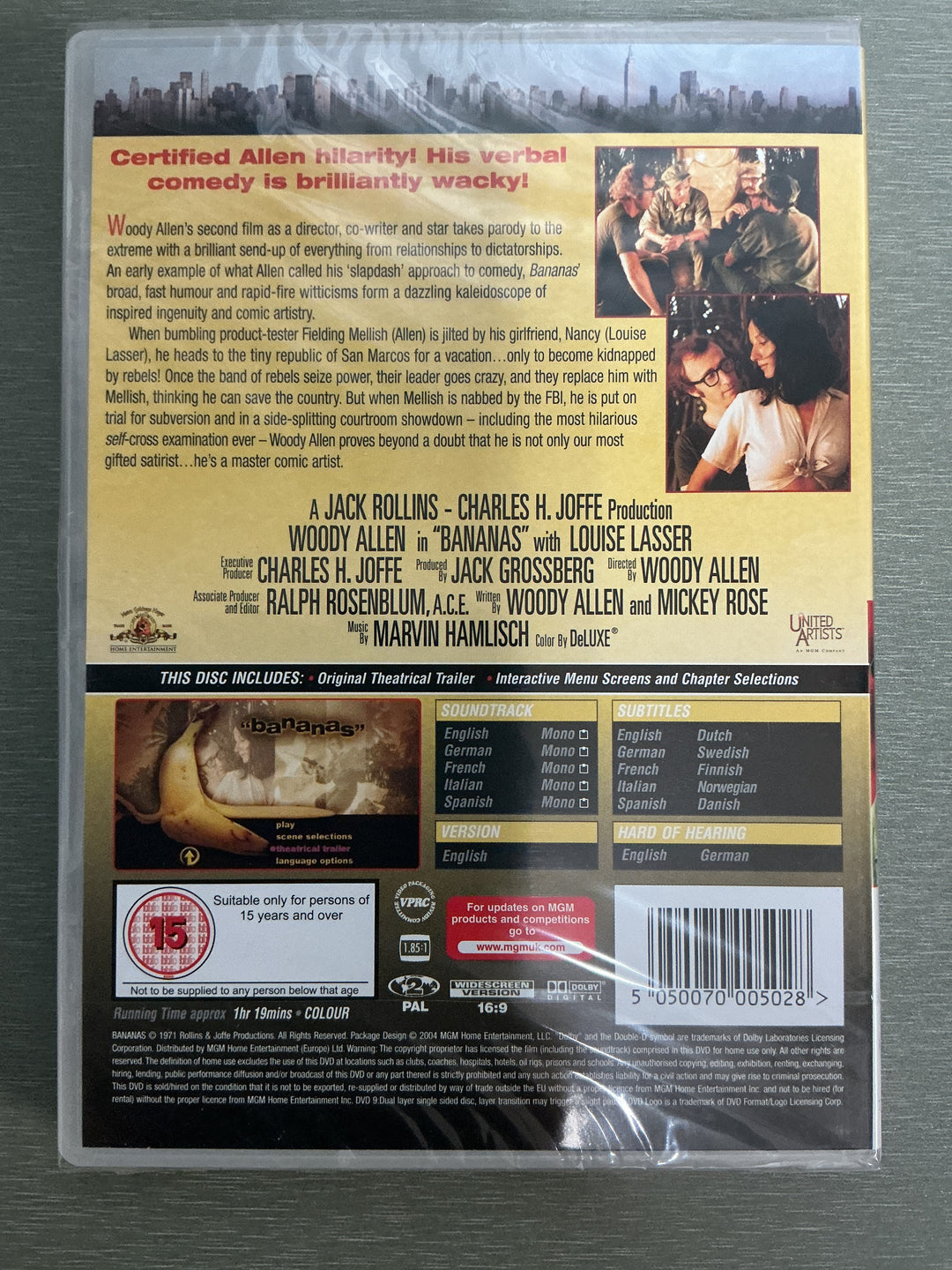 Bananas. 1971. DVD. Ny i plast!