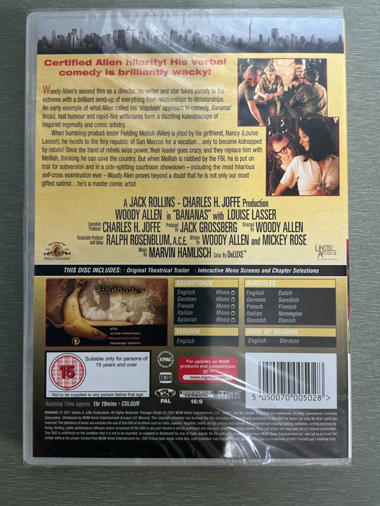Bananas. 1971. DVD. Ny i plast!