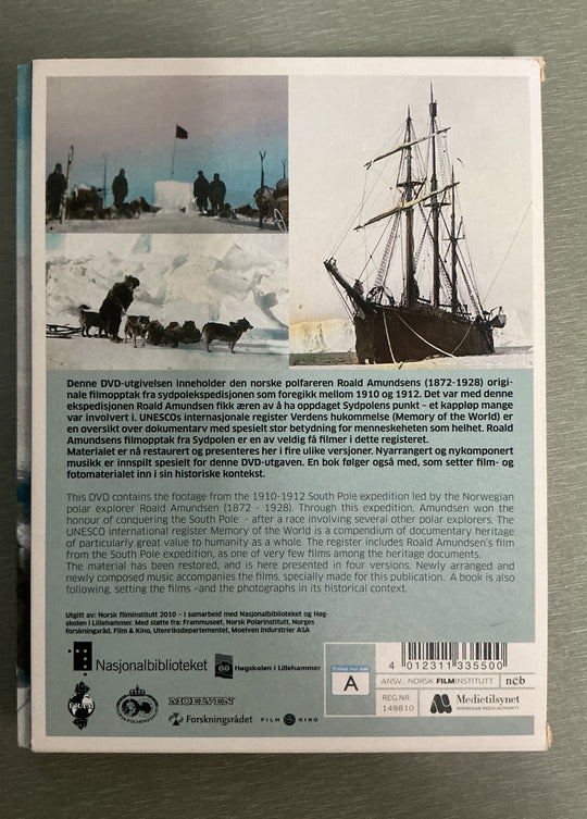 Roald Amundsens sydpolsferd (1910–1912). 2010. DVD.
