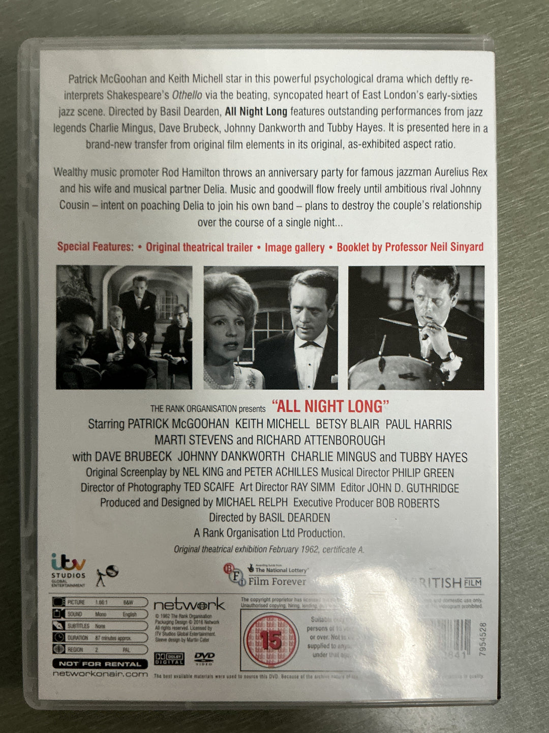 All Night Long. 1962. DVD.