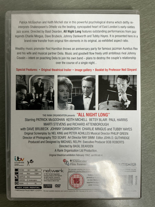 All Night Long. 1962. DVD.