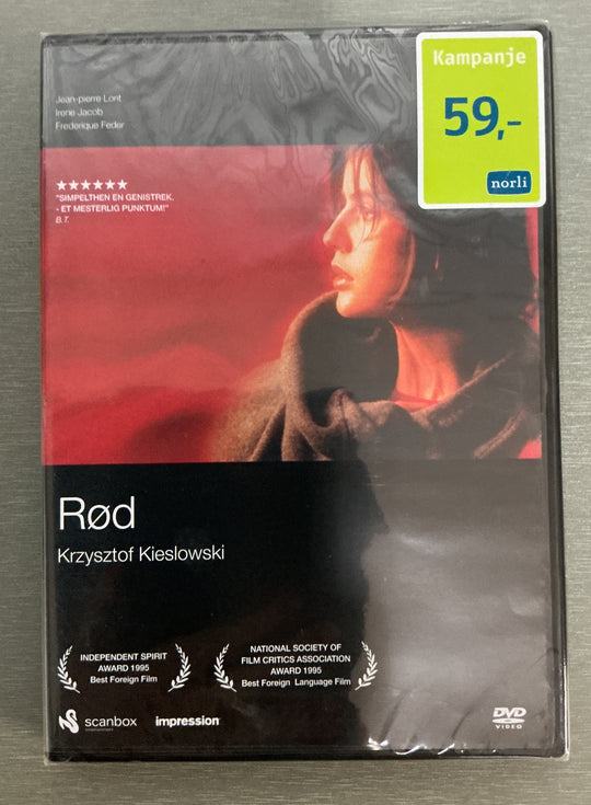 Rød. 1994. DVD. Ny i plast!