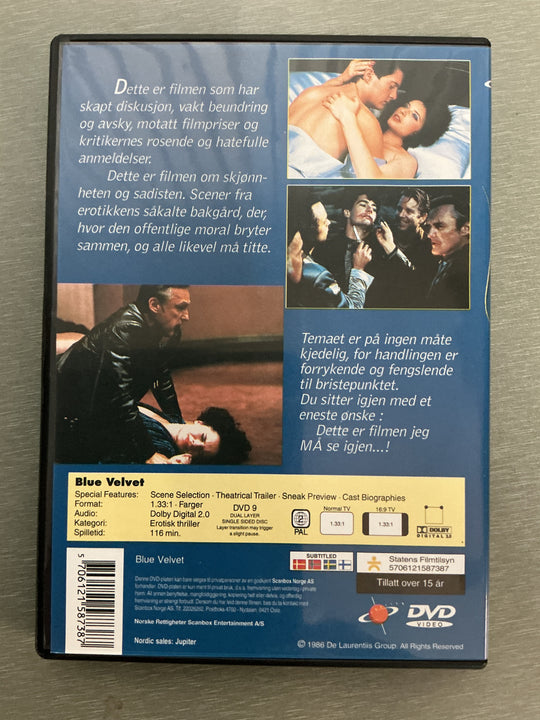 Blue Velvet. 1986. DVD.