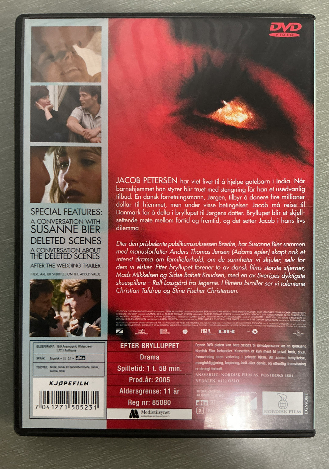 Efter brylluppet. 2006. DVD.