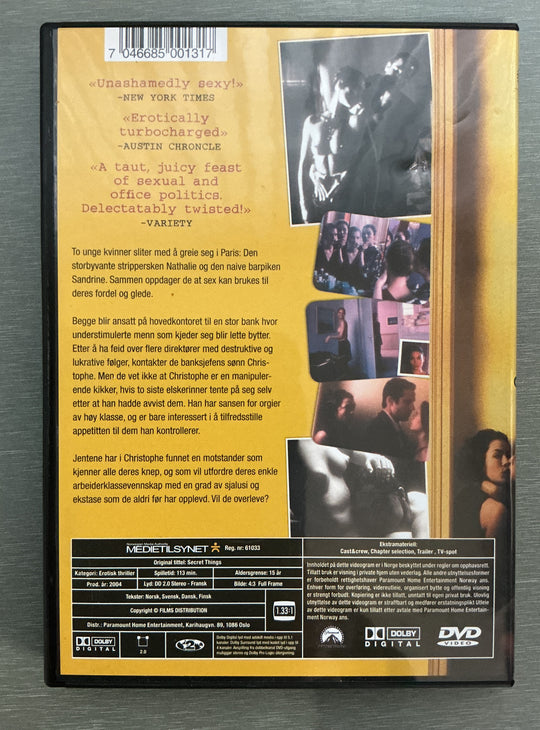 Secret Things. 2002. DVD.