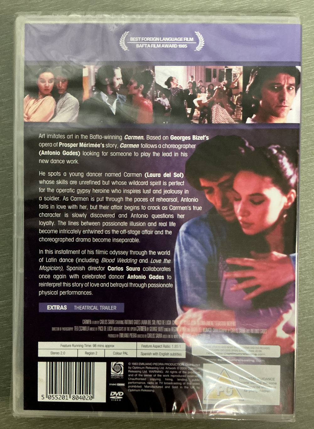 Carmen. 1983. DVD. Ny i plast!