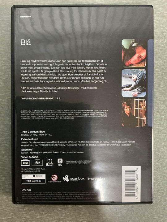 Blå. 1993. DVD.