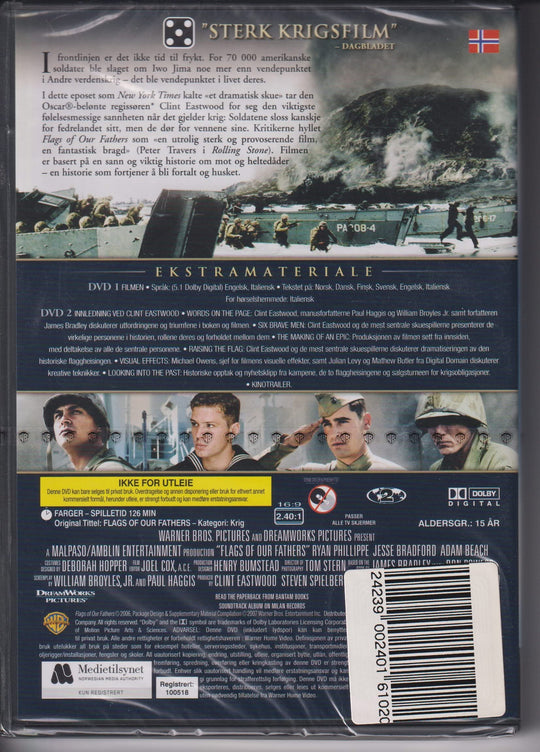 Flags of Our Fathers – Two-Disc Special Edition. 2006. DVD. Ny i plast!