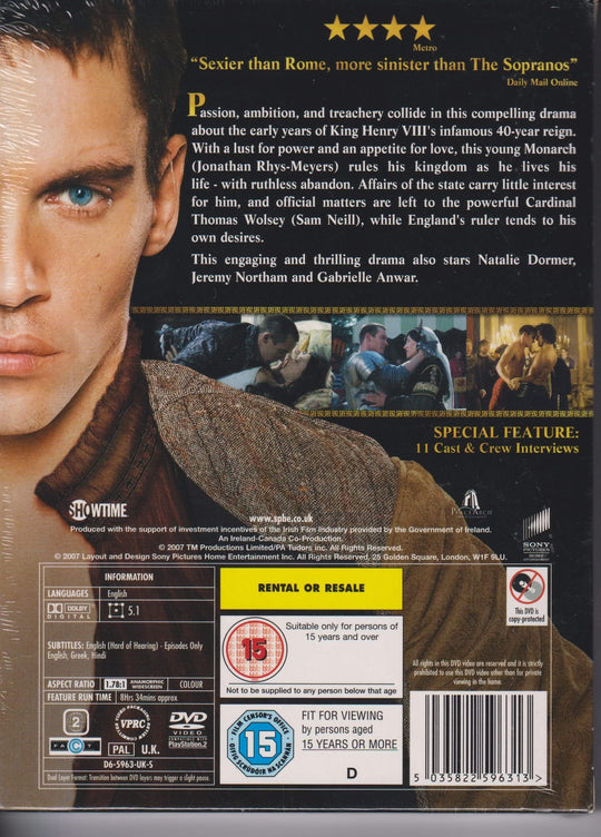 The Tudors – The Complete First Season. 2007. DVD. Ny i plast!