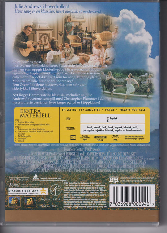 The Sound of Music – Special Edition. 1965. DVD.