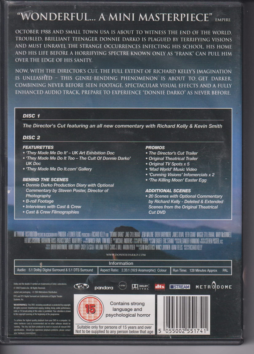 Donnie Darko – The Director's Cut. 2001. DVD.