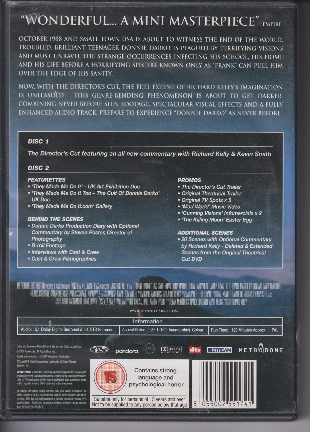 Donnie Darko – The Director's Cut. 2001. DVD.