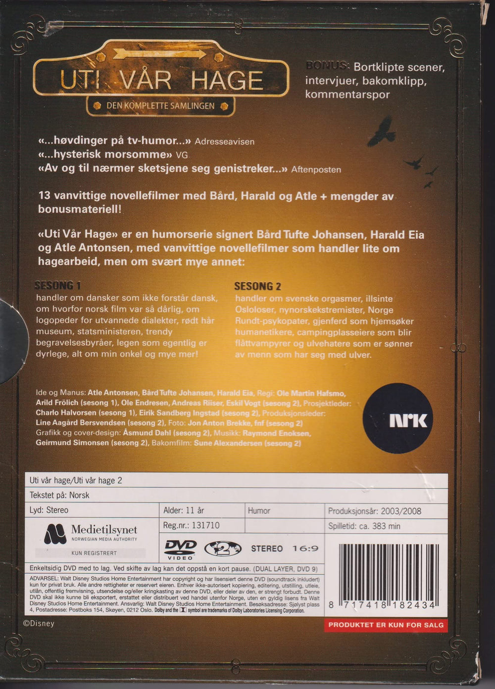 Uti vår hage – Den komplette samlingen. 2003–2008. DVD.