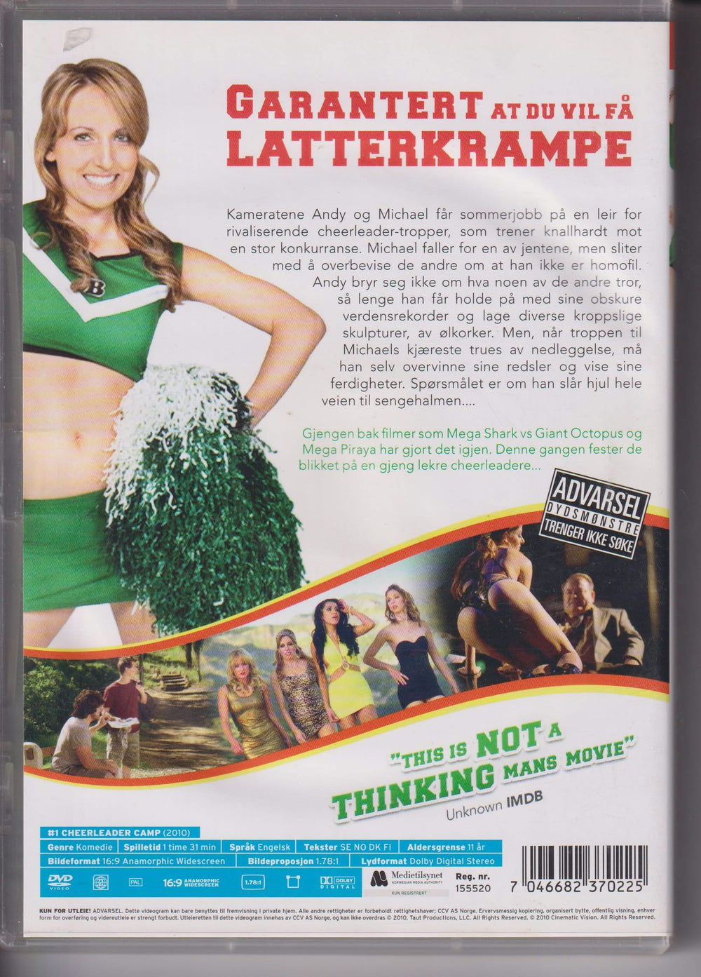 Cheerleader Camp. 2010. DVD.