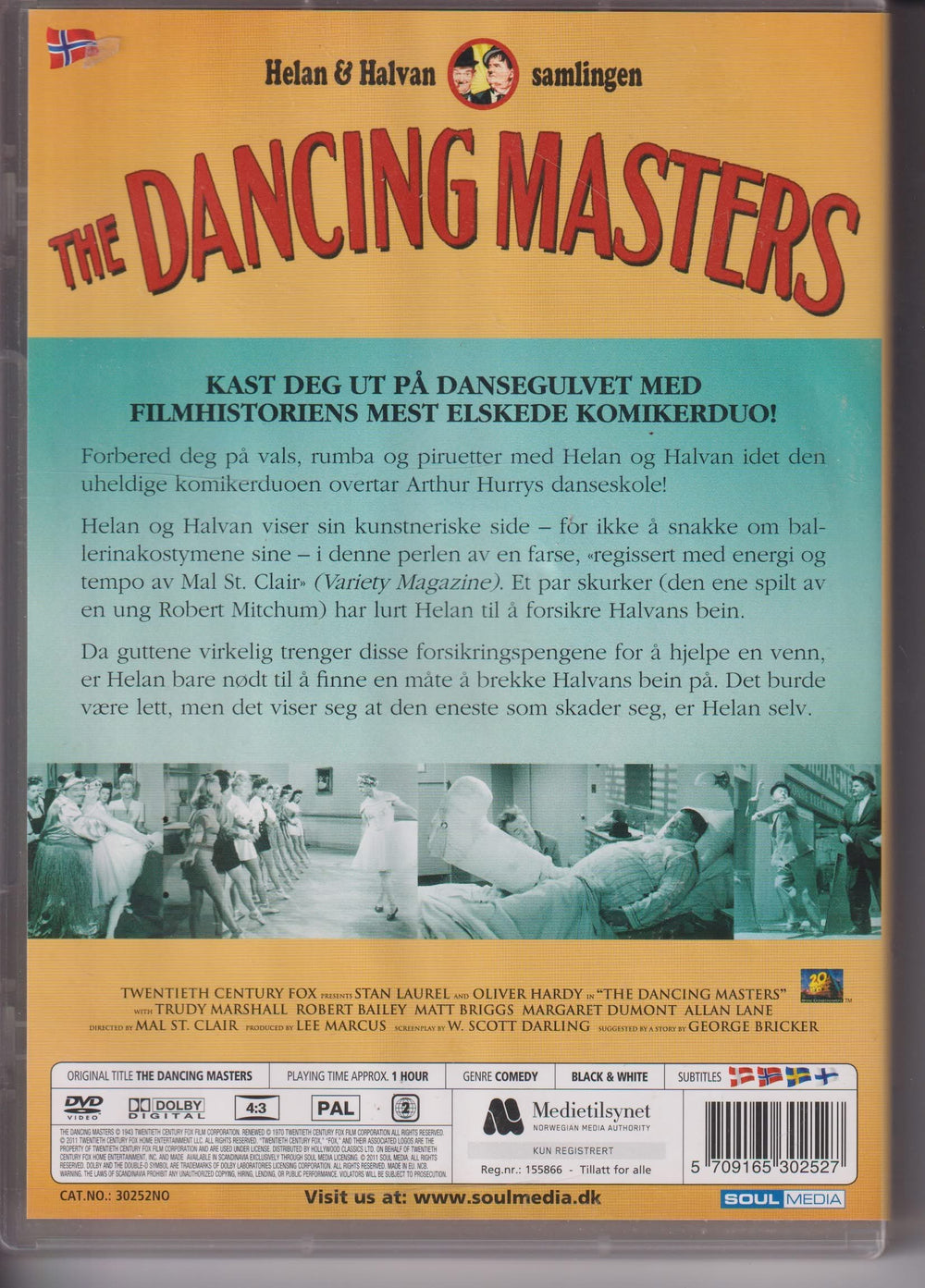 Helan & Halvan: The Dancing Masters. 1943. DVD.