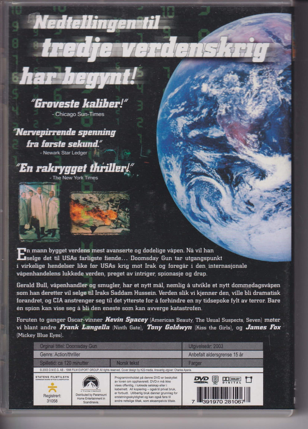 Doomsday Gun. 1994. DVD.