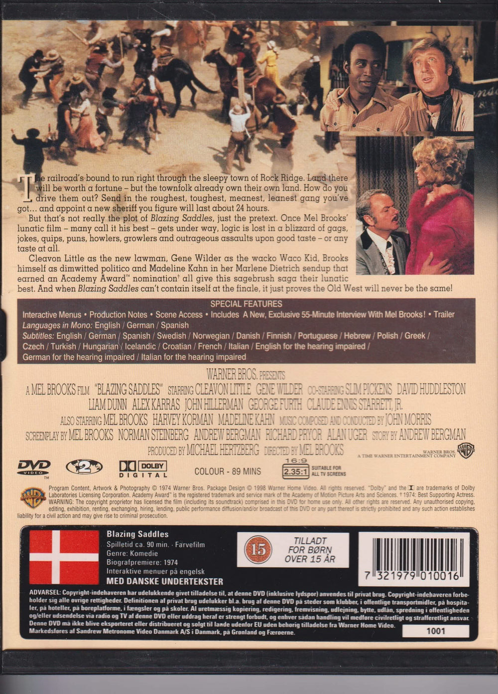 Blazing Saddles. 1974. DVD.