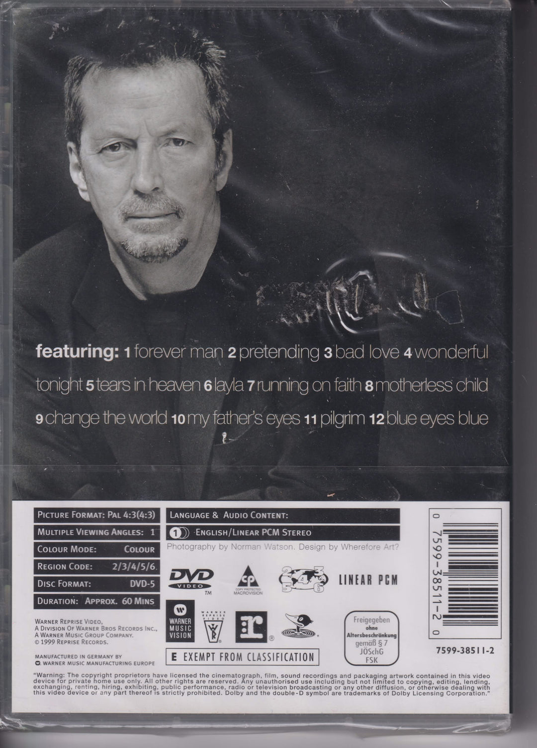 Clapton Chronicles – The Best of Eric Clapton. 1999. DVD. Ny i plast!