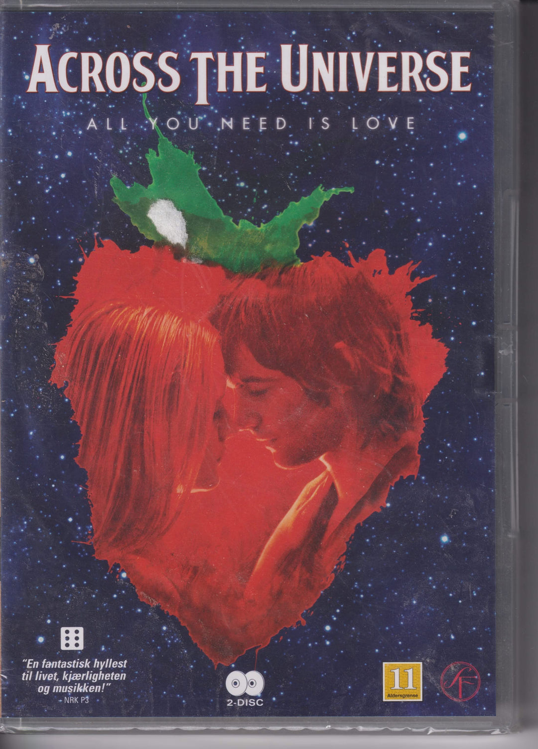 Across the Universe. 2007. DVD. Ny i plast!
