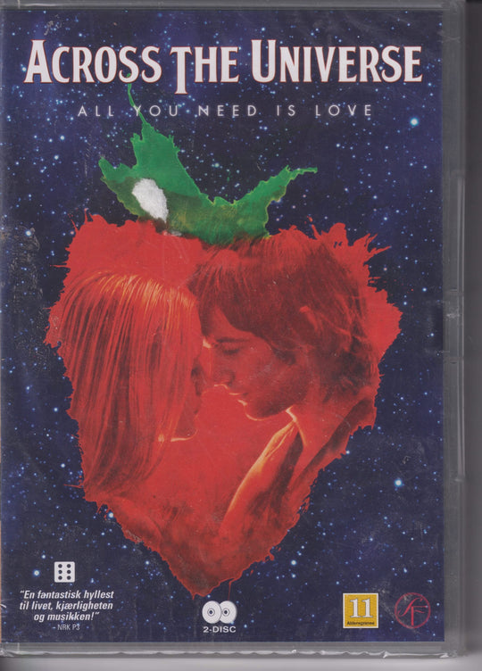Across the Universe. 2007. DVD. Ny i plast!